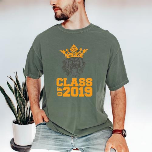 High School King Graduation Shirt Class Of 2019 Seniors Men's Comfort Colors T-Shirt - Best Gift Smart