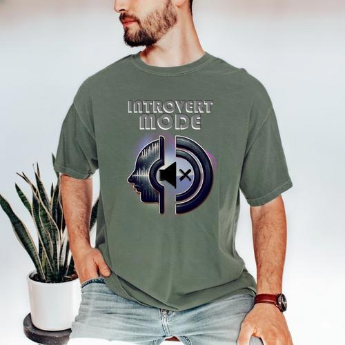 Introvert Mode Finding Inner Peace In Silence Men's Comfort Colors T-Shirt - Raresse