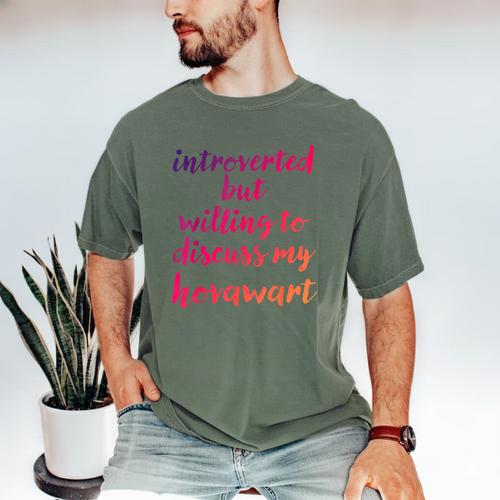 Introverted Willing To Discuss Hovawart Introvert Men's Comfort Colors T-Shirt - Raresse