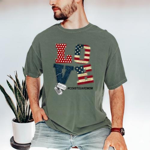 Love Coast Guard Mom Proud Coast Guard Graduation Mom Men's Comfort Colors T-Shirt - Best Gift Smart