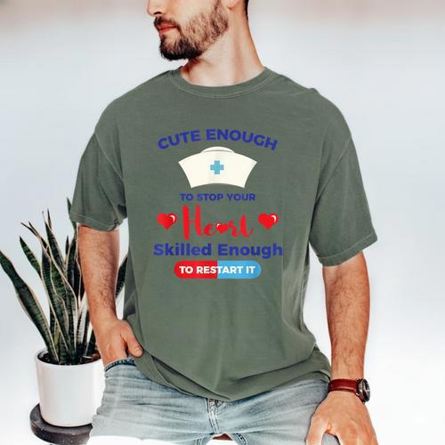 Nurse Tshirt Graduation Nursing School Birthday Men's Comfort Colors T-Shirt - Best Gift Smart