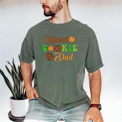 Official Cookie Dad Scout For Girls Cookie Dealer Men's Comfort Colors T-Shirt - Father's Day Fun