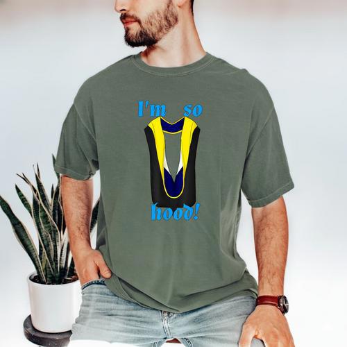 PhD Hood Graduation Shirt Doctorate Degree Doctoral Men's Comfort Colors T-Shirt - Best Gift Smart