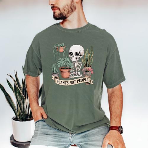 Plant Introvert Gardener Houseplant Botanical Women Men Kids Men's Comfort Colors T-Shirt - Raresse