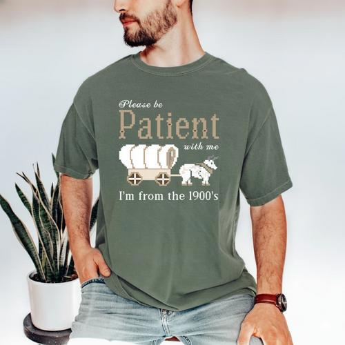 Please Be Patient With Me I'm From The 1900s Retro Gamer Premium Men's Comfort Colors T-Shirt - Figerry