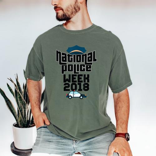 Police Officer National Week T-Shirt Graduation 2018 Men's Comfort Colors T-Shirt - Best Gift Smart