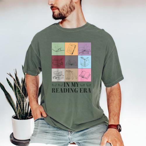 In My Reading Era Bookish Book Lover Book Reader Men's Comfort Colors T-Shirt - Bookorys