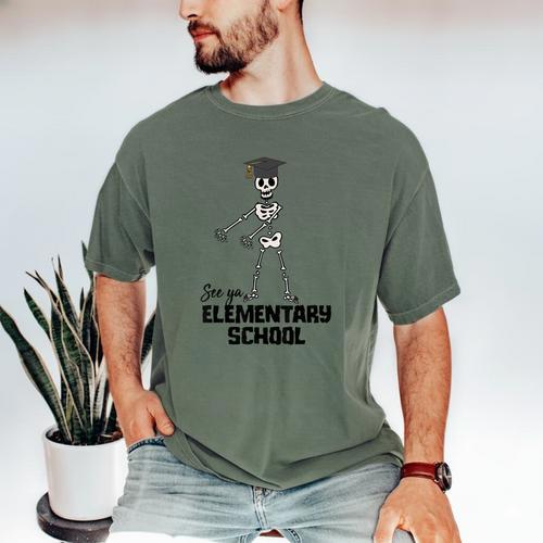 See Ya Elementary School Shirt Cool Graduation Tee Men's Comfort Colors T-Shirt - Best Gift Smart