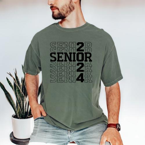 Senior 2024 Class Of 2024 Graduation 2024 Women Boy Girl Men's Comfort Colors T-Shirt - Best Gift Smart