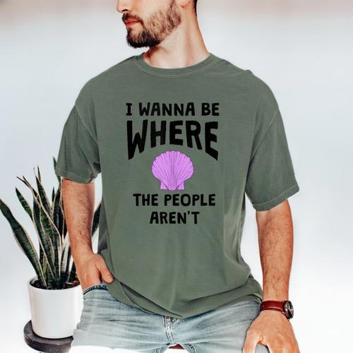 I Wanna Be Where The People Aren't Introvert Men's Comfort Colors T-Shirt - Raresse