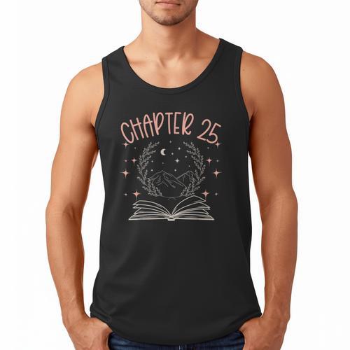 25th Birthday Women Book Lovers Chapter 25 Its My Birthday Men Tank Top - Bookorys