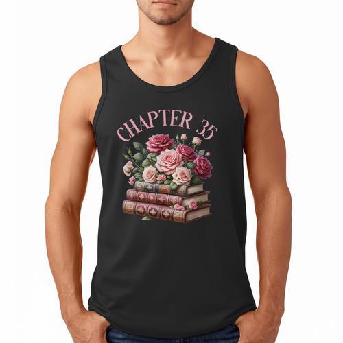 35th Birthday Chapter 35 Birthday Shirt Women Book Lover Men Tank Top - Bookorys UK