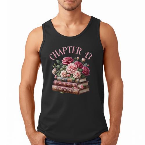 43rd Birthday Chapter 43 Birthday Shirt Women Book Lover Men Tank Top - Bookorys