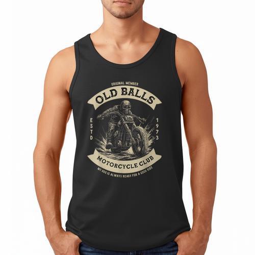 50th Birthday Vintage Motorcycle For Biker Dad Men Tank Top - Father's Day Fun