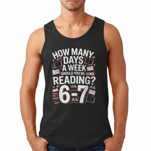 67 For Reading With Books Men Tank Top - Bookorys