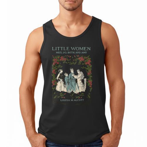 Alcott Little Women Characters Literature Book Illustration Men Tank Top - Bookorys DE