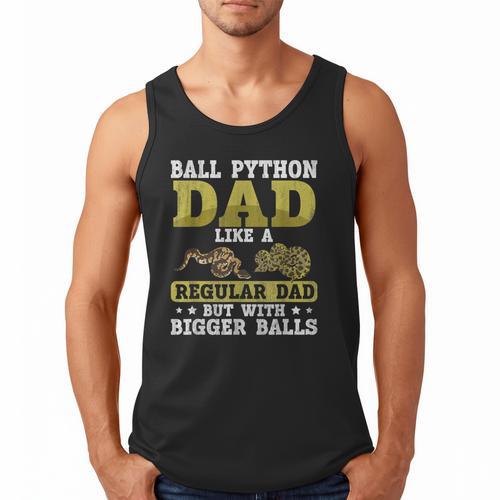 Ball Python Dad With Bigger Balls Snake Ball Python Men Tank Top - Father's Day Fun
