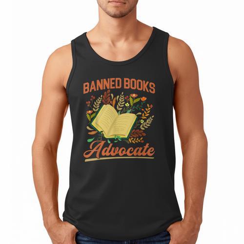 Banned Books Week Read Banned Books Reader Men Tank Top - Bookorys CA