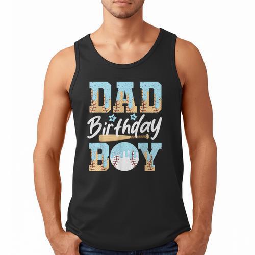 Baseball Ice Cream Drip Dad Of The Birthday Boy Baseball Men Tank Top - Father's Day Fun