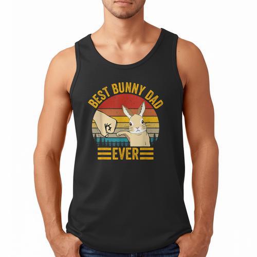 Best Bunny Dad Ever Rabbit Lover Father Pet Rabbit Men Tank Top - Father's Day Fun