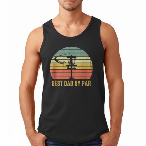 Best Dad By Par Disc Golf Father's Day Men Tank Top - Father's Day Fun