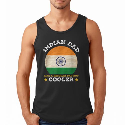 Best Indian Dad Ever Father's Day India Flag Pride Men Tank Top - Father's Day Fun