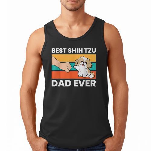 Best Shih Tzu Dad Ever Shih Tzu Men Tank Top - Father's Day Fun