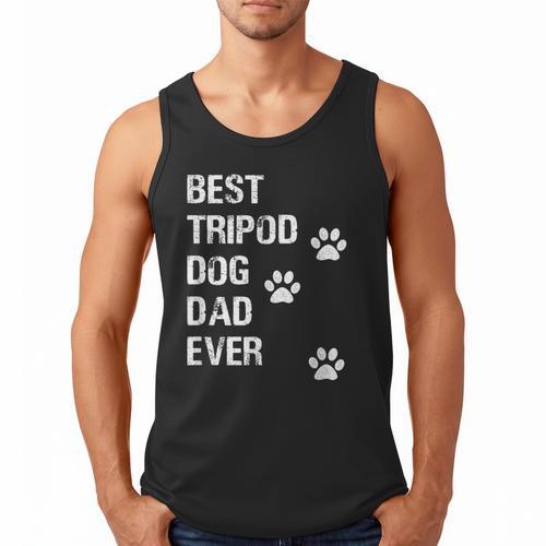 Best Tripod 3 Legged Dog Dad Novelty Dog Dad TShirt Men Tank Top - Father's Day Fun