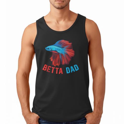 Betta Dad Betta Fish Lover Betta Fish Dad Betta Fish Boy Men Tank Top - Father's Day Fun