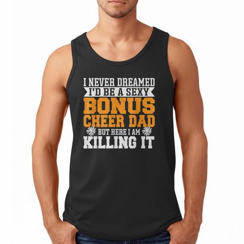 Bonus Cheer Dad Cheer Step Dad Men Tank Top - Father's Day Fun