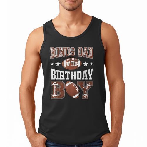 Bonus Dad Of The Birthday Boy Football Game Day Men Tank Top - Father's Day Fun