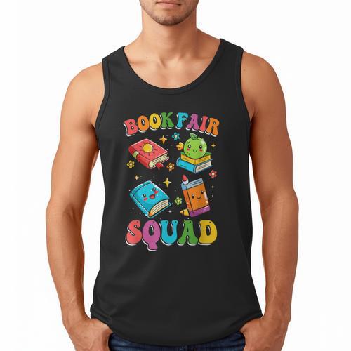 Book Fair Squad Men Tank Top - Bookorys
