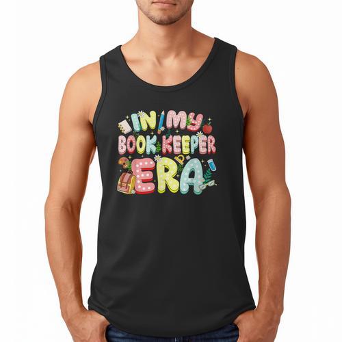 In My Book Keeper Era Librarian School Men Tank Top - Bookorys