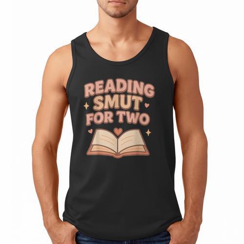 Book Lover Pregnancy Announcement Reveal Smut Men Tank Top - Bookorys