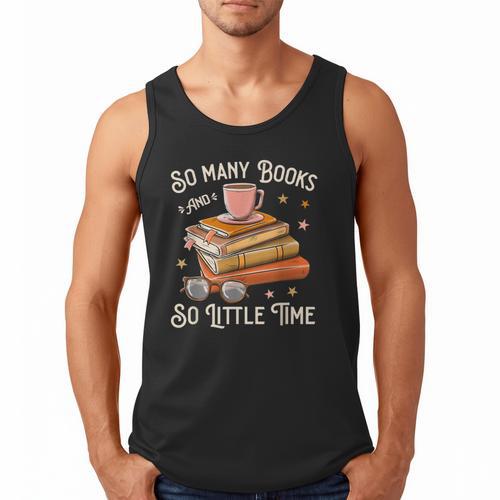 Book Reading Kafee Librarian Vele Books And Little Time Men Tank Top - Bookorys