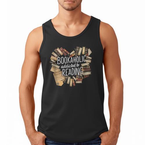 Bookaholic Addicted To Reading Book Lovers Literacy Men Tank Top - Bookorys DE