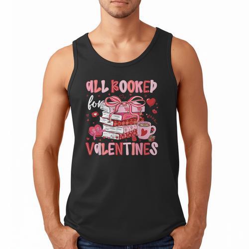 All Booked For Valentines Book Coffee Teacher Women Men Tank Top - Bookorys