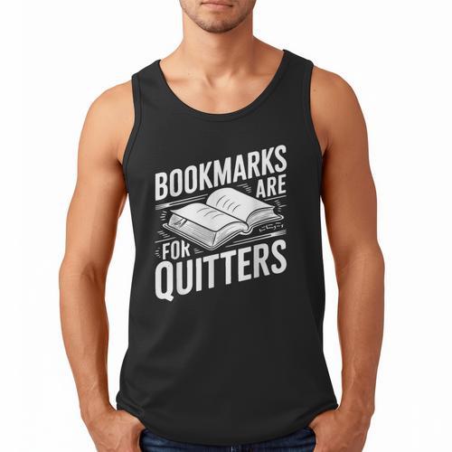 Bookmarks Quote Library Book Reader Men Tank Top - Bookorys