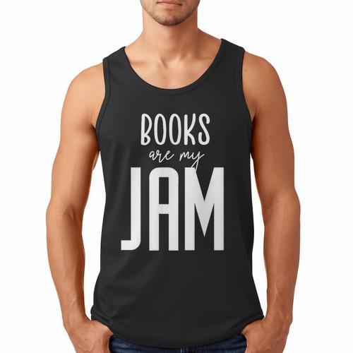 Books Are My Jam Graphic For Introverts Men Tank Top - Bookorys