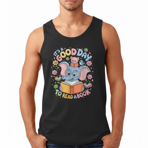 Books Lovers Kids Women Men It's A Good Day To Read A Book Men Tank Top - Bookorys