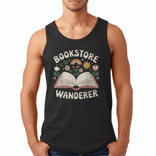 Bookstore Wanderers Retro Women Book Lovers Men Tank Top - Bookorys