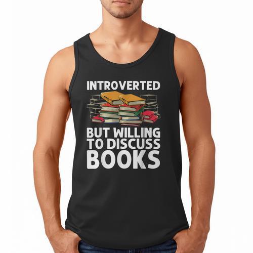 Bookworm Art For Men Women Book Reading Lover Bookish Men Tank Top - Bookorys CA