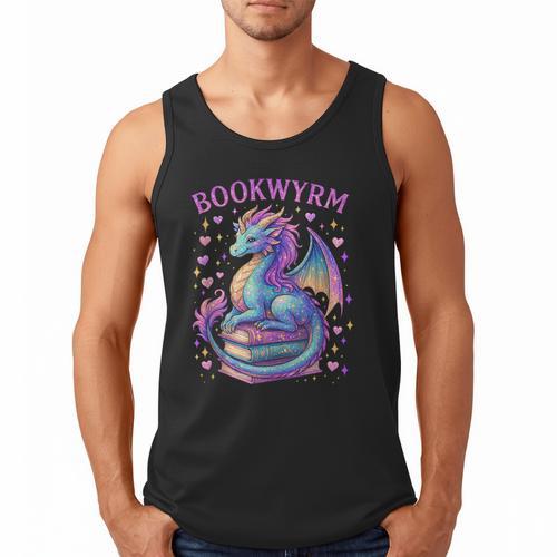 Bookwyrm Just a Girl Who Loves Dragons Books Dragon Reader Men Tank Top - Bookorys DE