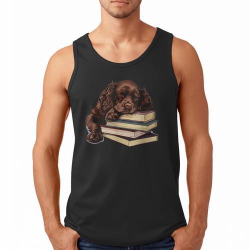 Boykin Spaniel Books Dog Breed Graphic Men Tank Top - Bookorys