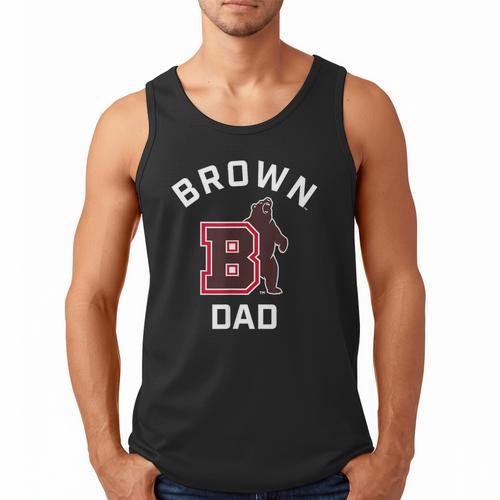 Brown University Bears Arched Dad Men Tank Top - Father's Day Fun