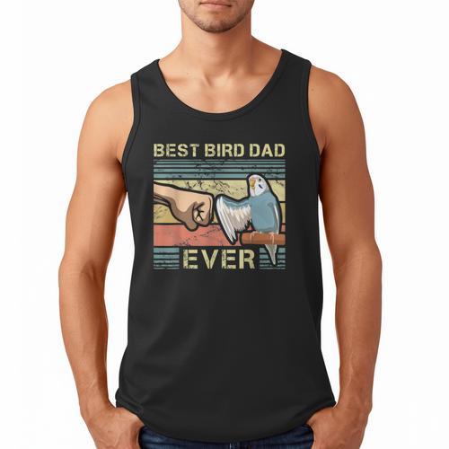Budgie Dad Bird Lover Father Animal Enthusiast Bird Guy Men Tank Top - Father's Day Fun