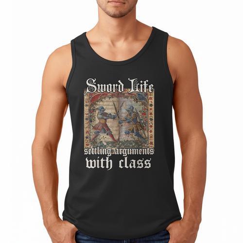 Buhurt Hourly Book Epic Knight Fight In Armor Buhurt Men Tank Top - Bookorys