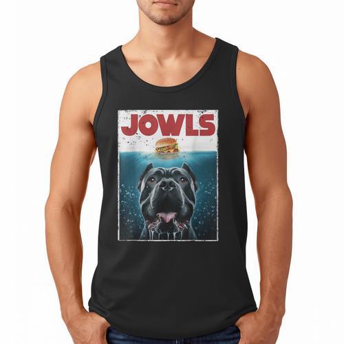 Cane Corso Jowls Top Drool Burger Dog Mom Dog Dad Men Tank Top - Father's Day Fun