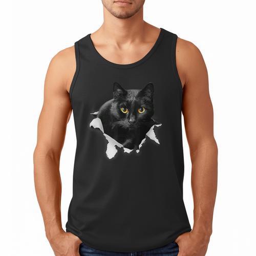 Cat Torn Cloth For Cat Lover Cat Dad Cat Mom Men Tank Top - Father's Day Fun