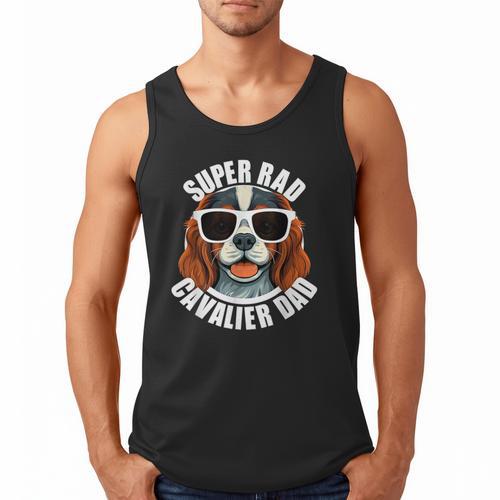 Cavalier King Charles Spaniel Dad Father’s Day Men Tank Top - Father's Day Fun